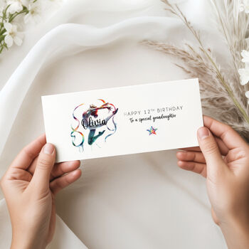 Birthday Money Wallet Gymnastics Design Special Girl, 2 of 3