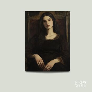 Vintage Portrait Art Print | Moody Wall Art | Dark Academia Home Decor, 9 of 11