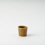 Handmade Yellow Ochre Ceramic Shot 'Glass', thumbnail 1 of 5