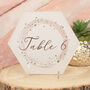 Sparkly Circle Acrylic Wedding Table Sign, thumbnail 1 of 4