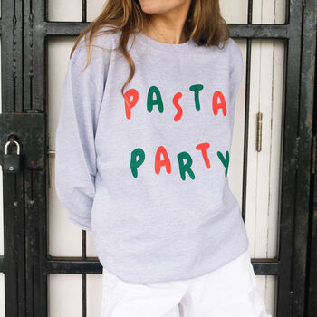 Pasta Party Unsiex Slogan Sweatshirt, 2 of 3