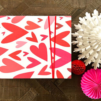 Pink Hearts Wrapping Paper Two Sheets, 5 of 6