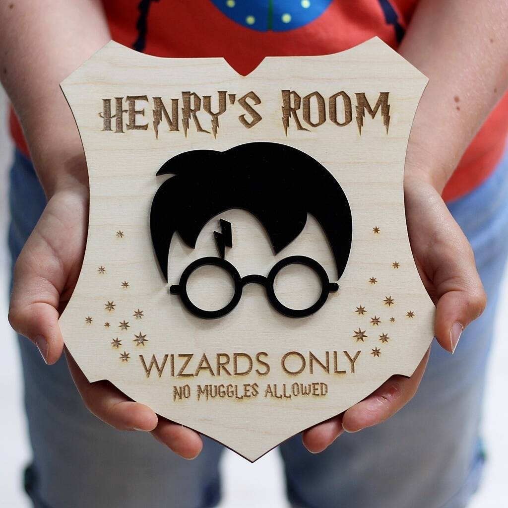 Personalised Harry Potter Kids Bedroom Door Sign Great gift