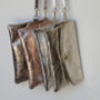 Personalised Metallic Leather Clutch Bag, thumbnail 6 of 11
