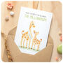 Cute Giraffes Funny Happy Birthday Mum Card, thumbnail 4 of 6