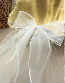 Angel Barrette Ages Three Upwards With A Pink Satin Drawstring Bag, 3 of 4