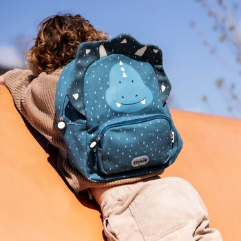 Personalised Trixie Triceratops Backpack For Nursery, School, Holiday, 3 of 12