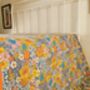 Vintage Floral Organic Cotton Double Flat Sheet, thumbnail 1 of 8