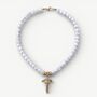 Handmade Baroque Pearl Choker With Angel Pendant, thumbnail 1 of 8