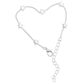 40th Birthday For Her Gold Plated Or Silver Plated Star Bracelet And Card, 6 of 12