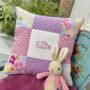 Pink And Purple Name Cushion, thumbnail 3 of 8