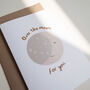 Over The Moon For You New Baby Card, thumbnail 1 of 4