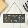 Personalised Gardener's Hanging Slate Plaque Wall Sign, thumbnail 5 of 6