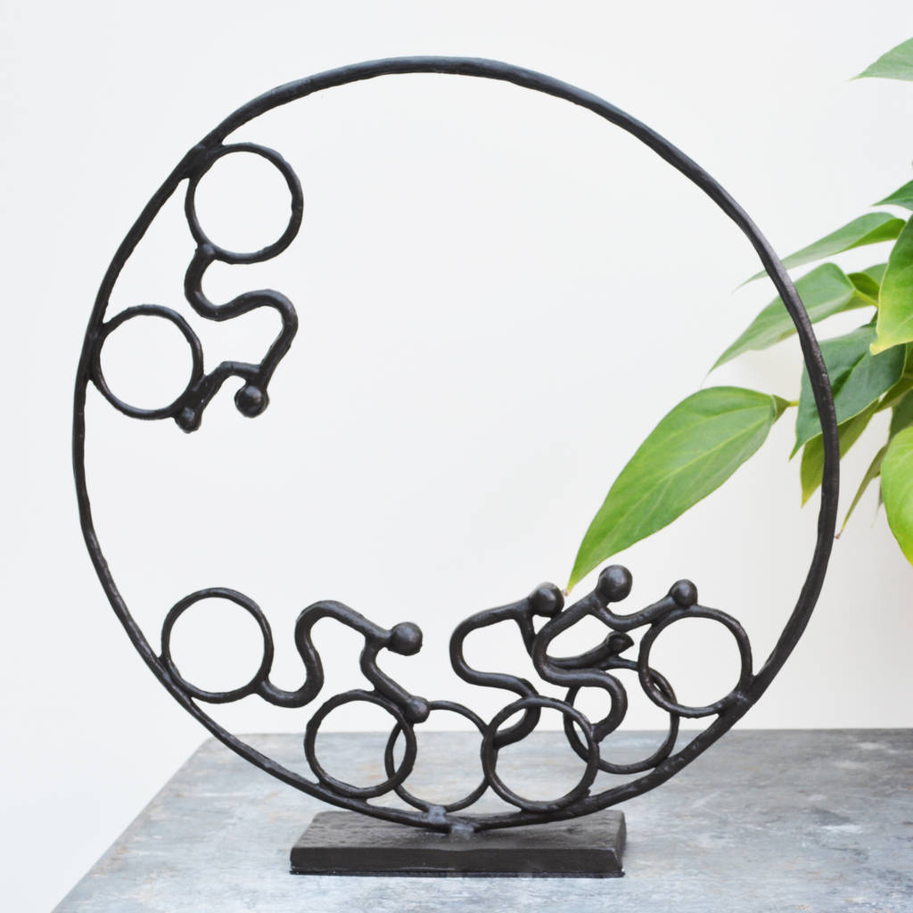 Wall Art And Sculptures Notonthehighstreet Com Velodrome Cycling Sculpture Sculptures