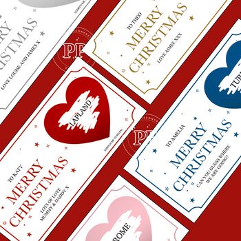 Christmas Scratch Reveal, Personalised Scratch Reveal Ticket, 12 of 12