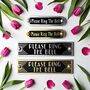 Please Ring The Bell Metal Door Sign Art Deco Or Modern, thumbnail 1 of 6