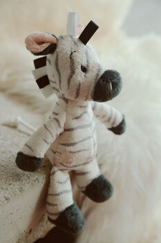 Baby Zebra Rattle Soft Toy, 5 of 6