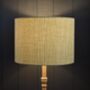 Ochre Stitch Drum Lampshade, thumbnail 5 of 5