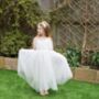 Anastasia In Ivory ~ Party Or Flower Girl Dress, thumbnail 5 of 6