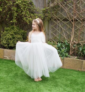 Anastasia In Ivory ~ Party Or Flower Girl Dress, 5 of 6