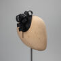 Black Looped Fascinator 'Joelle', thumbnail 4 of 8