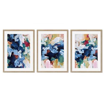 Colourful Abstract Floral Print Set Of Three, 5 of 5
