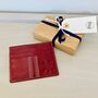 Leather Cricket Card Holder ~ Boxed, thumbnail 1 of 5
