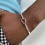 Personalised Small Wrist Silver Bracelet Bangle Gift, thumbnail 5 of 8