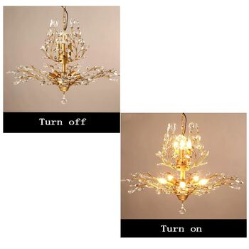 Seven Light Dimmable Crystal Empire Chandelier, 12 of 12