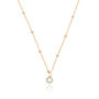 Rose, Silver Or Gold Single Pearl Satellite Necklace, thumbnail 5 of 10