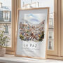 Bolivia Travel Poster Of La Paz, thumbnail 4 of 7