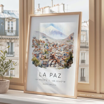 Bolivia Travel Poster Of La Paz, 4 of 7