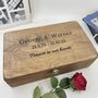 Personalised Memorial Wooden Keepsake Box, thumbnail 1 of 9