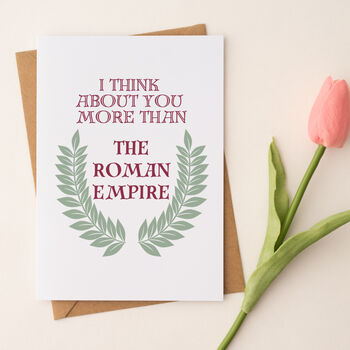 Roman Empire Anniversary Or Valentine Card, 2 of 3