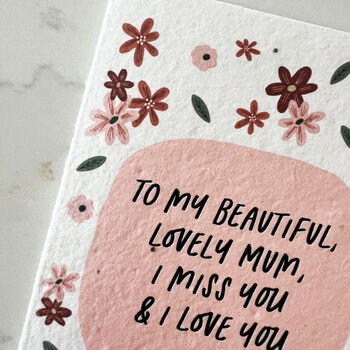 Miss You Seeded Mother's Day Card, 2 of 7