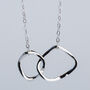 Sterling Silver Interlocking Circles Pendant Necklace, thumbnail 2 of 8