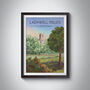 Ladywell Fields London Travel Poster Art Print, thumbnail 1 of 8