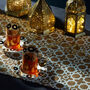 Geometric Natural And White Hessian Eid Table Runner, thumbnail 3 of 4