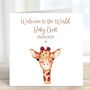 'Welcome To The World' Personalised New Baby Card, thumbnail 4 of 5