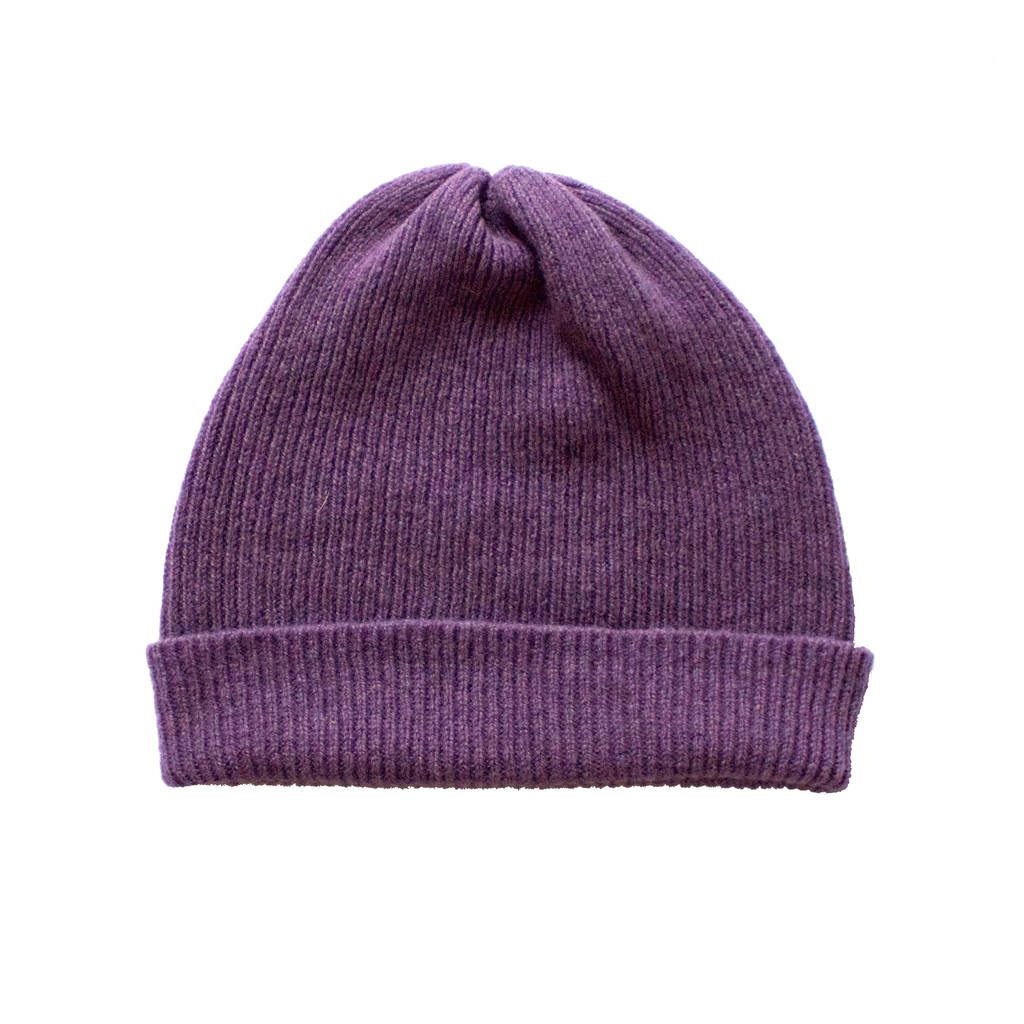 lambswool beanie hat in 12 colours by sally nencini ...