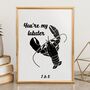 You're My Lobster Personalised Print Valentine's Gift, thumbnail 2 of 6