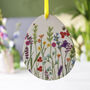 Easter Wildflower Hanging Decoration And Card In One, thumbnail 3 of 7