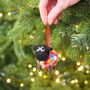 Felt Sheep Ornament Christmas Decoration, thumbnail 2 of 2