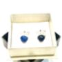 Silver And Lapis Lazuli Cufflinks, thumbnail 4 of 6