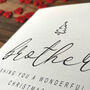 Brother Christmas Card, Personalised, thumbnail 4 of 4