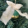 Personalised Christmas Tree Bauble With Personalised Bow, thumbnail 3 of 5