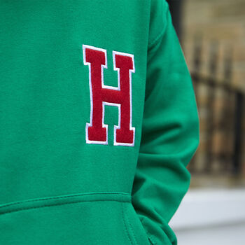 Personalised Embroidered Initial Hoodie, 4 of 4