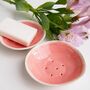 Handmade Pastel Pink Ceramic Soap Dish, thumbnail 2 of 11