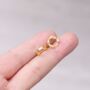 Gold Infinity Family 12 Mm Hoop Earrings, thumbnail 1 of 7