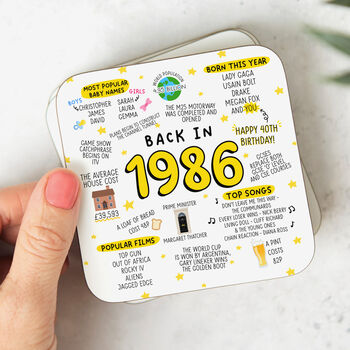 'Back In 1986' 40th Birthday Mug, 4 of 7